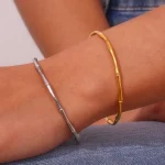 Bamboo Shape Bangle (1)