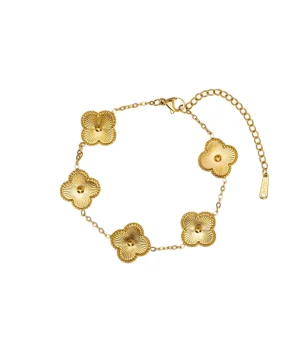 Gold Clover Bracelet