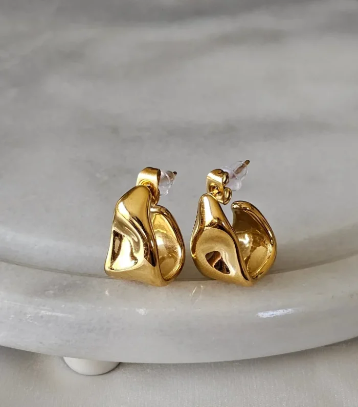 Hammered Shape Earrings