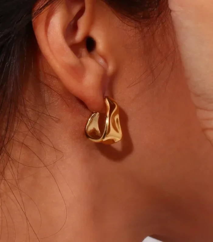 Hammered Shape Earrings (1)