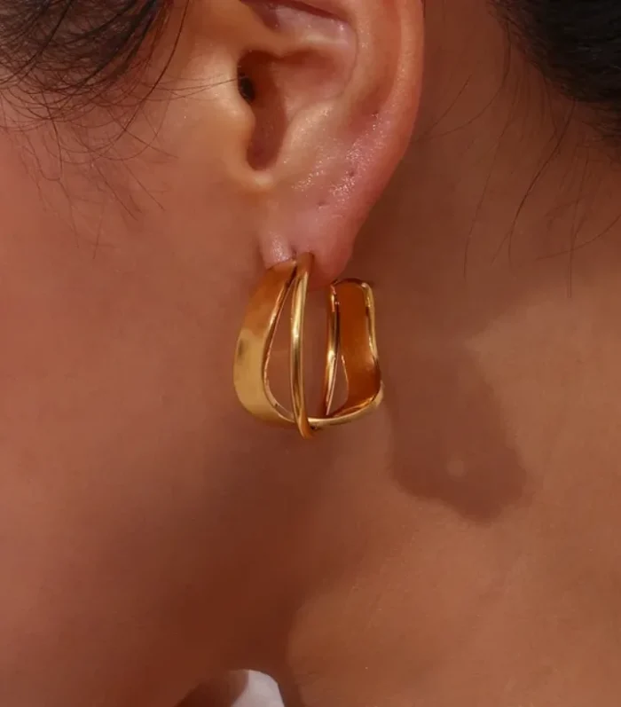 Hollow Geometric Hoop Earrings (1)