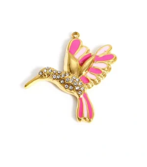 Pink Sunbird Charm