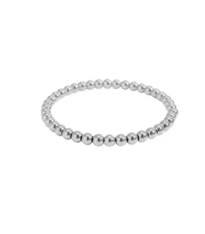 Silver Stretch Ball Bracelet 5mm