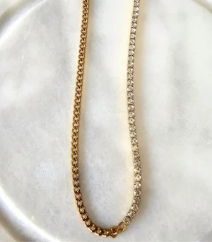 Tennis Cuban Necklace