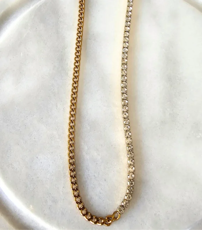 Tennis Cuban Necklace