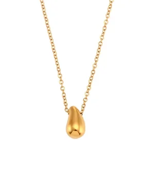 Water Drop Necklace Gold