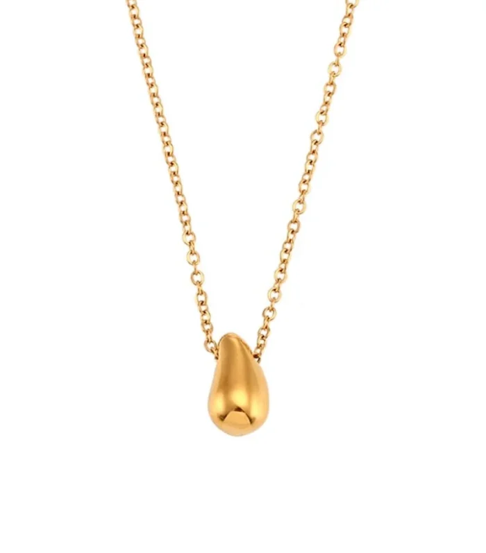 Water Drop Necklace Gold